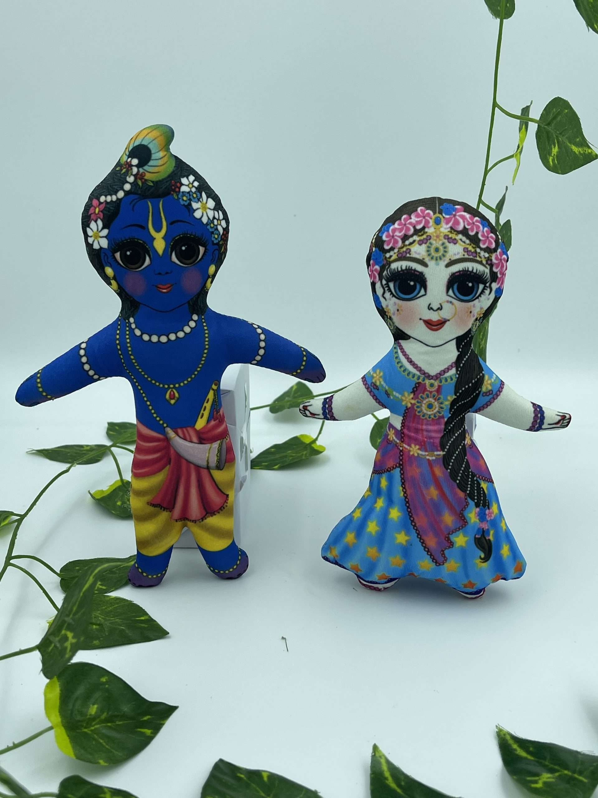 Radha Krishna toys stuffed with cotten (Pair of 2) || Kids section ||  Spiritual Activities – Madhavas Ki Dukan
